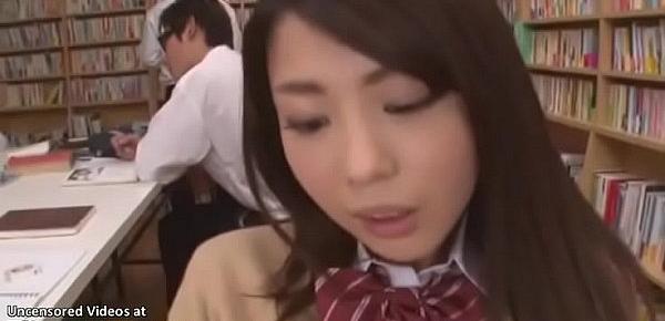  Japanese pretty college girl gets toyed in public